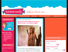 Tablet Screenshot of namecandy.com